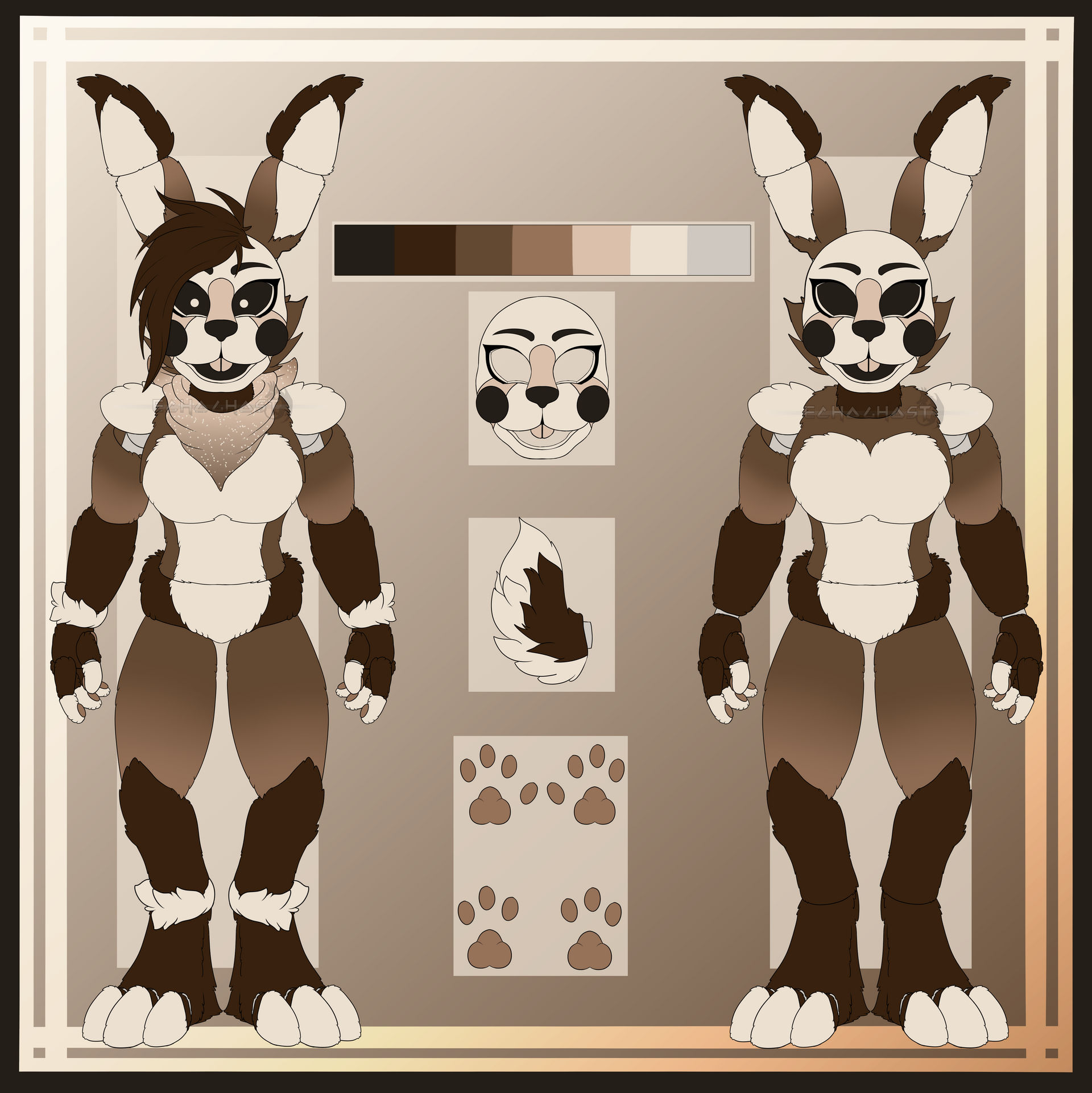 Fnaf Rabbit Oc Kona Ref Sheet - FNAF OC by EchoGhost10100 on DeviantArt