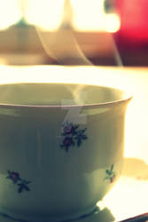 - a hot drink -