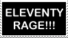 Eleventy Rage Stamp