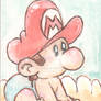Baby Mario Sketch card