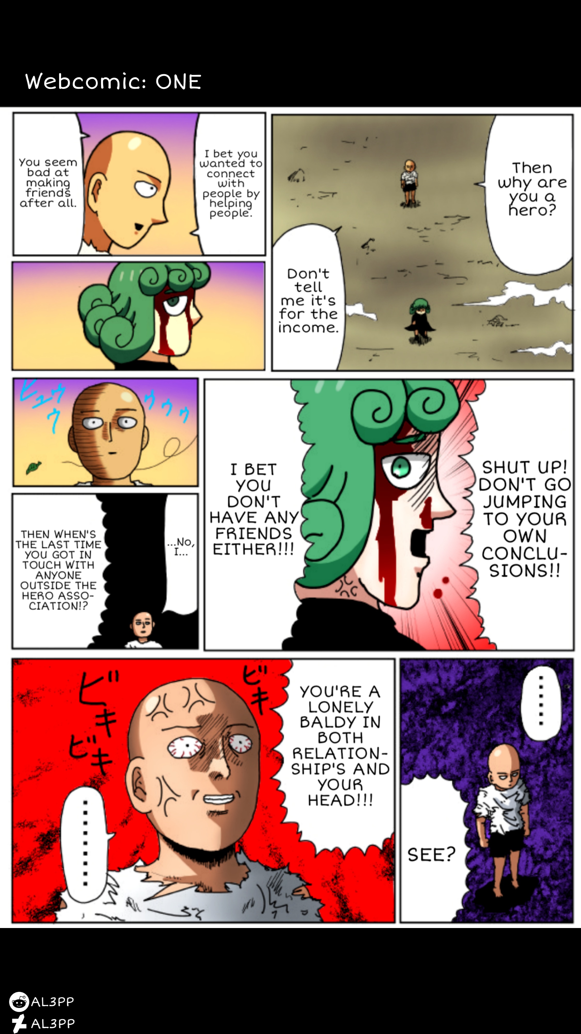 Saitama Vs Tatsumaki Webcomic Chapter Saitama vs Tatsumaki (Color) pag. 83 by Al3PP on DeviantArt