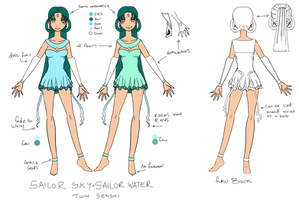 Twin senshi reference sheet