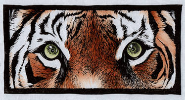 Tiger Linocut 2022