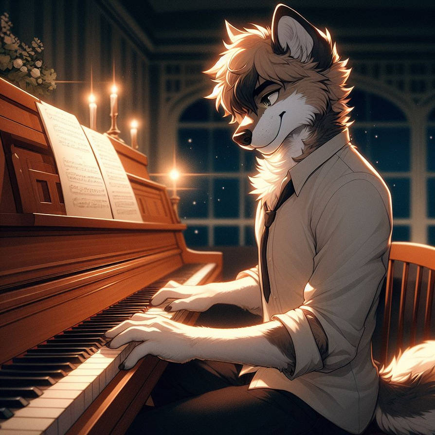 Furry Playing Piano by Furrry101 on DeviantArt