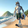 Male furry at beach 6