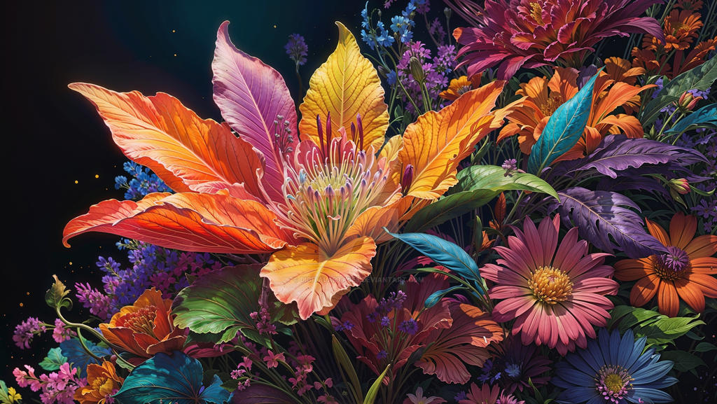 Deviantart Leadflower Colorful flower by DigitalArtAge8 on DeviantArt