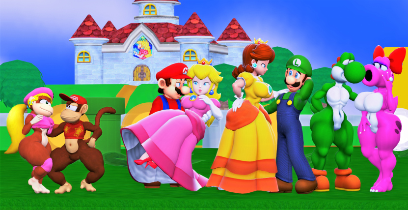 Day 29:Darling Siblings As Mario, Luigi And Peach by KittySoftPawsuwu on  DeviantArt