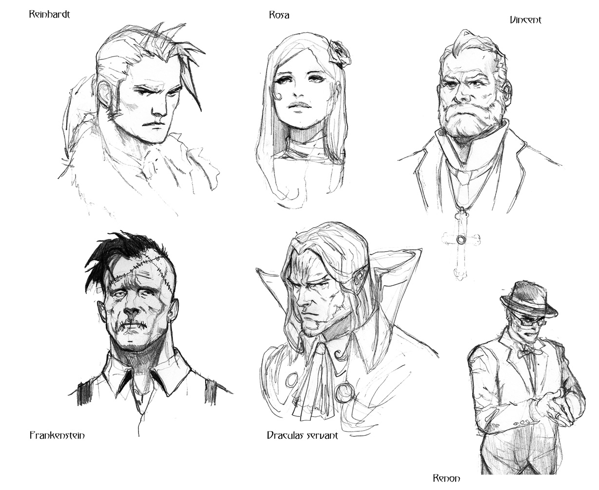 castlevania portrait sketches