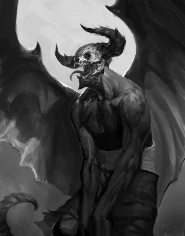 demon sketch by AlexPascenko on DeviantArt