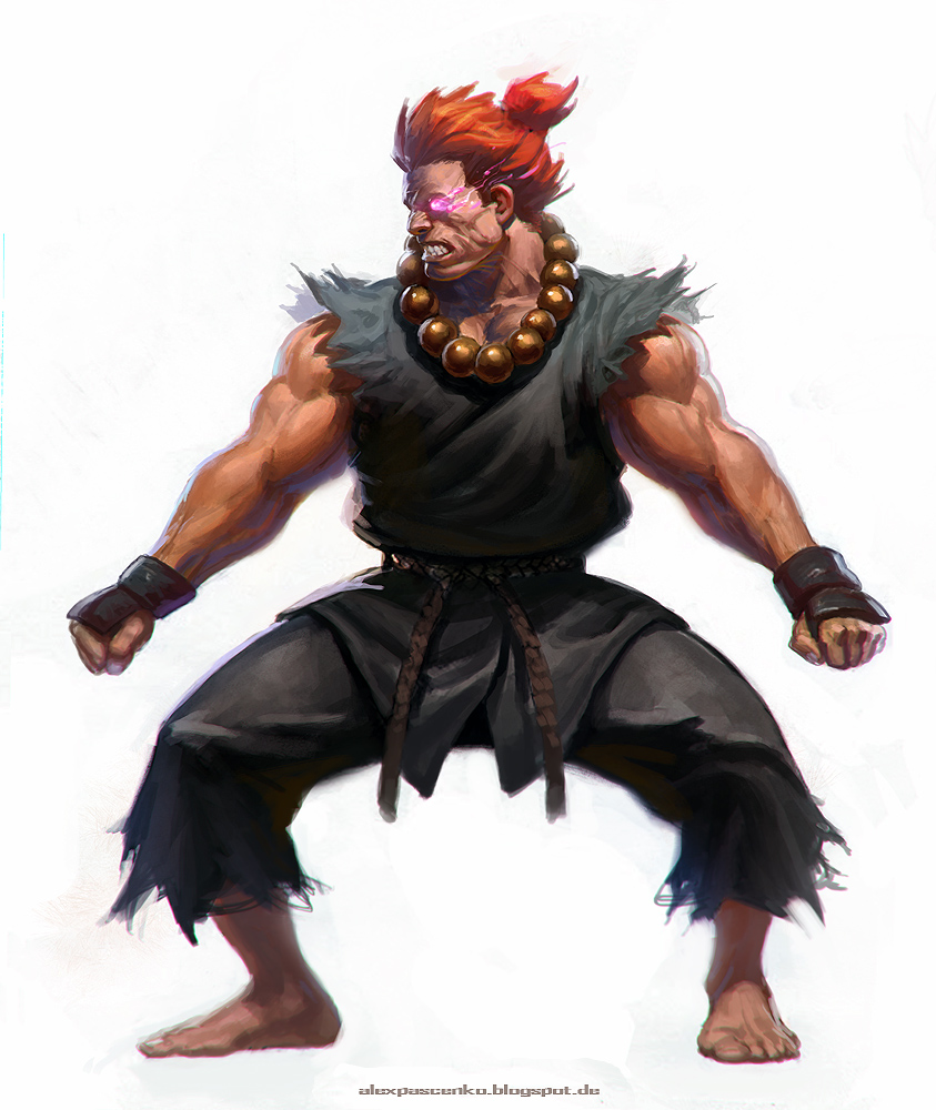 akuma street fighter by Bxnny-arts on DeviantArt