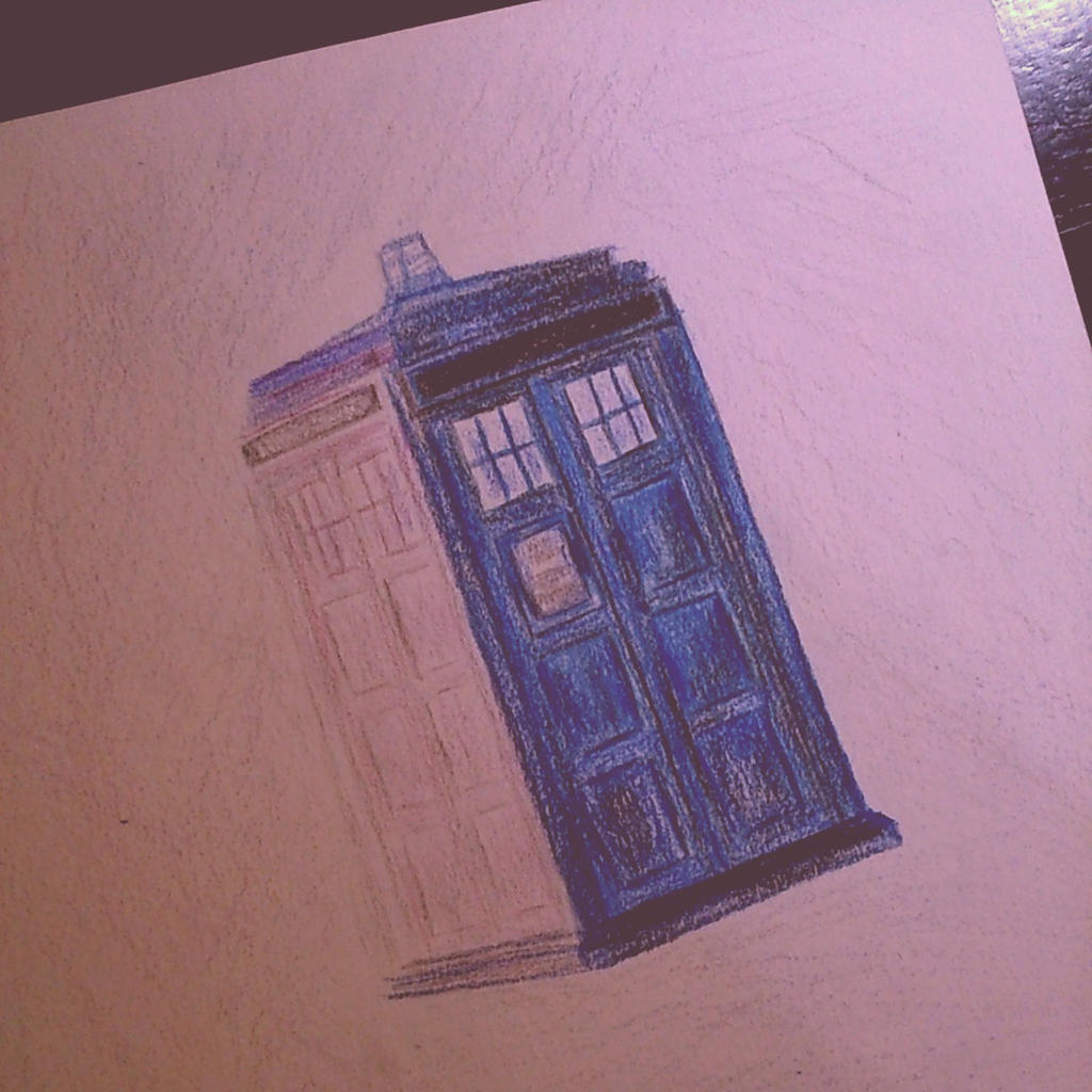 Tardis Drawing First DRAWING - TARDIS - DOCTOR WHO by Whovian-Potterhead on DeviantArt
