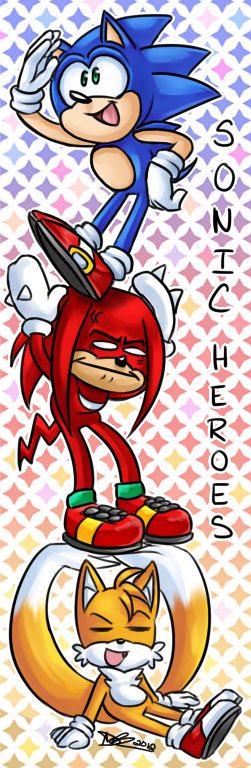 Sonic Heroes Bookmark