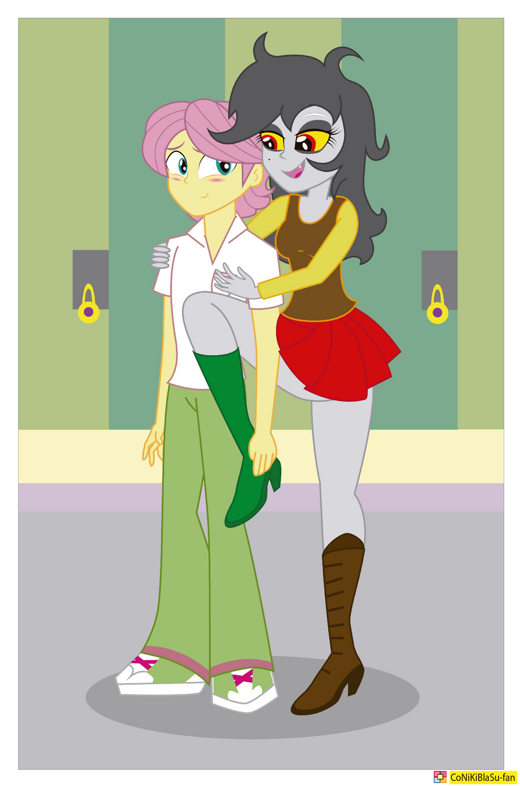 Butterscotch and Eris (Butteris) Equestria Girls