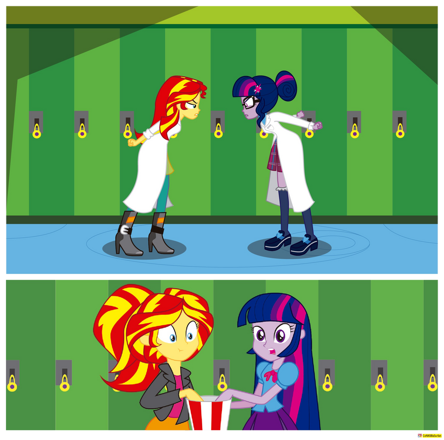 Sunset Shimmer vs Twilight Sparkle by CoNiKiBlaSufan on DeviantArt