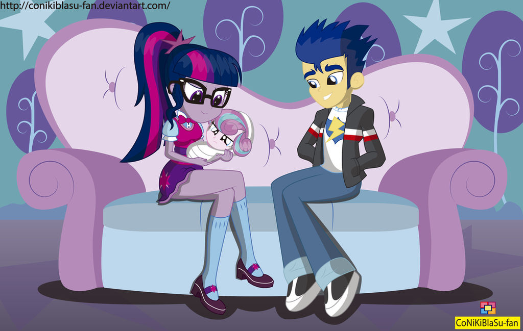 Sci Twi is taking care of Flurry Heart