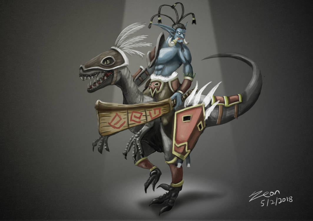 Troll Raptor Rider by WHDiong on DeviantArt