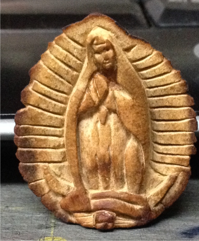 Small Virgen in progress