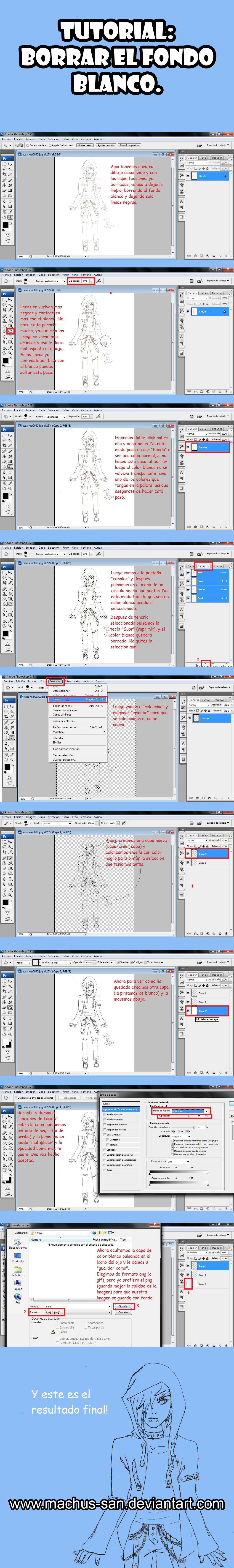 Tutorial: Borrar el fondo blanco