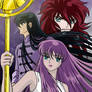 Atena, Shiryu e Shun