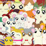 Hamtaro - Merry Christmas from all the HamHams!