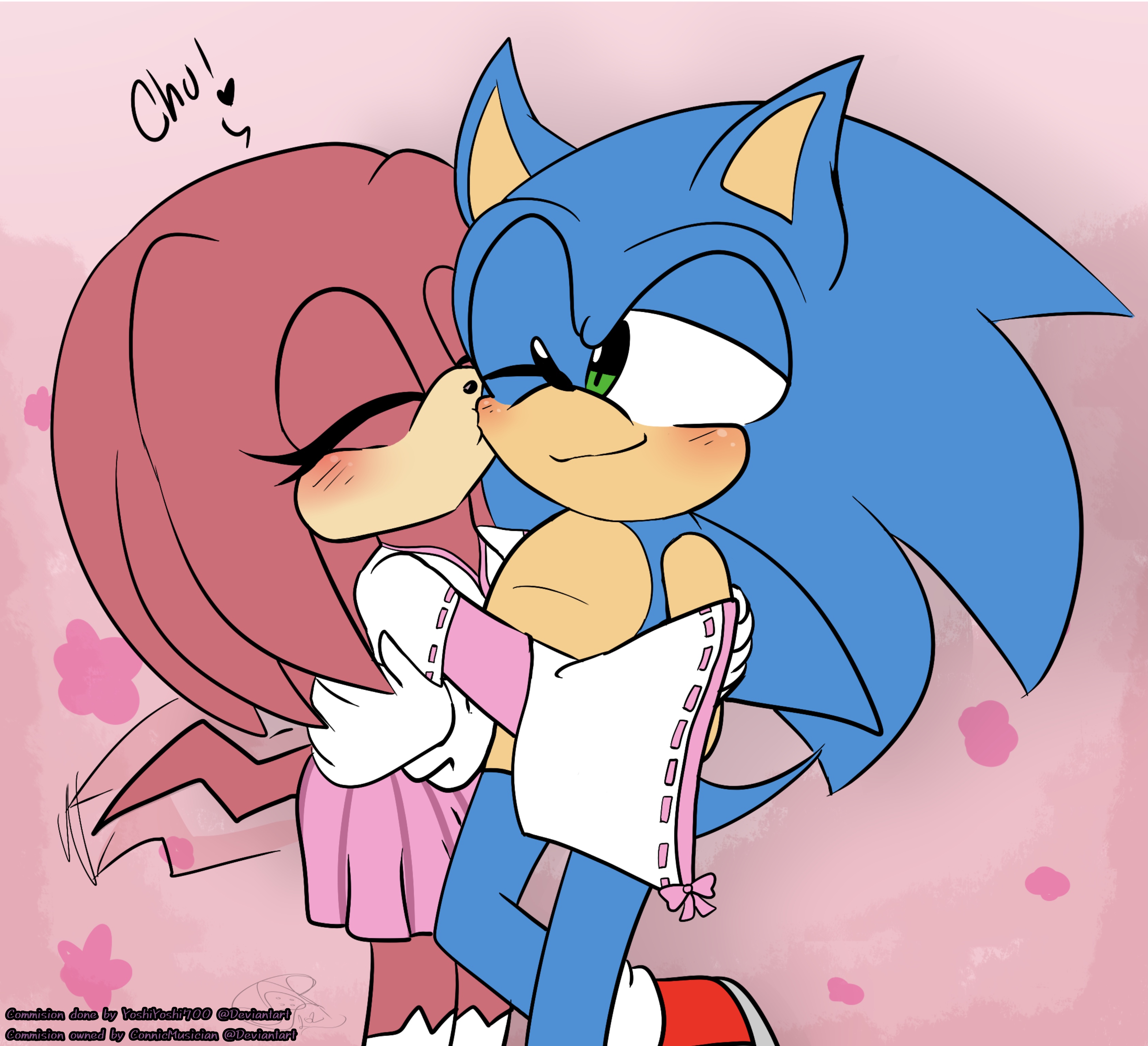 Kiss Meme Sonic and Amy, <3 Nyra <3