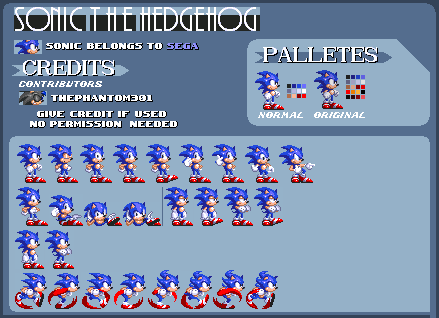 Sonic 3 Sprite Sheet Remastered