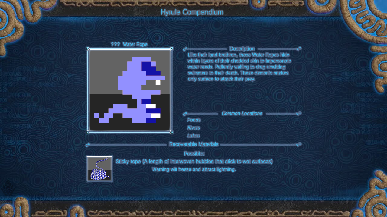 02 Hyrule Compendium Water Rope by DragoonShadow on DeviantArt