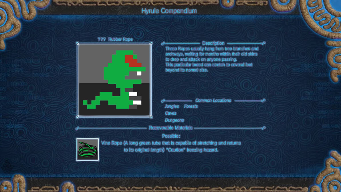 03 Hyrule Compendium Rubber Rope by DragoonShadow on DeviantArt