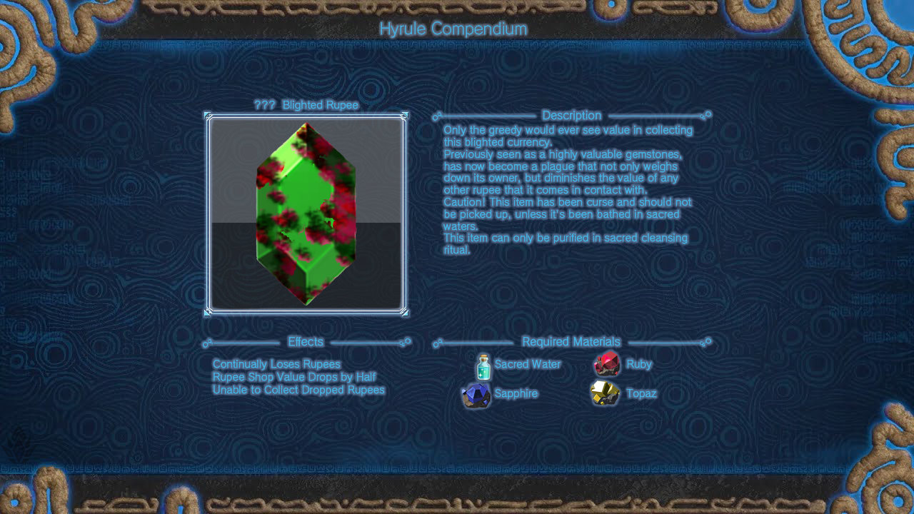 Hyrule Compendium Blighted Rupee by DragoonShadow on DeviantArt