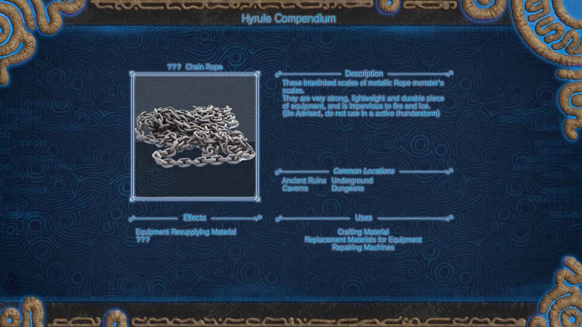 Hyrule Compendium Chain Rope by DragoonShadow on DeviantArt