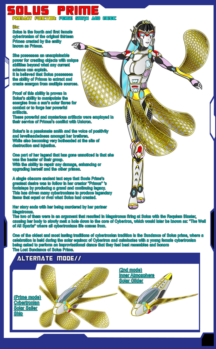 Transformers Profile Solus Prime by DragoonShadow on DeviantArt