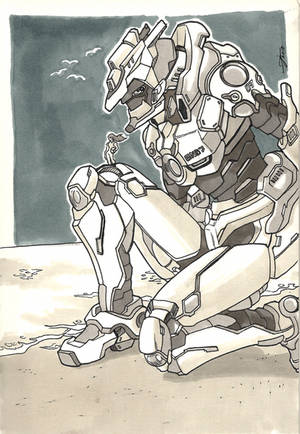 Inktober 26 GN07 Genie of the Seven Skies by erineclair Inktober 26 GN07 Genie of the Seven Skies by erineclair