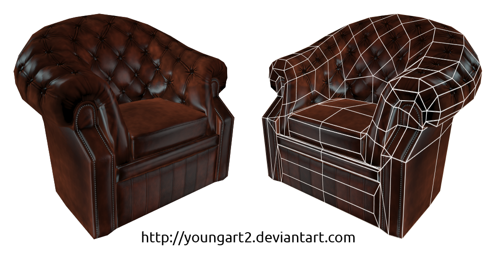 British armchair Render