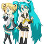 Miku and Rin switch
