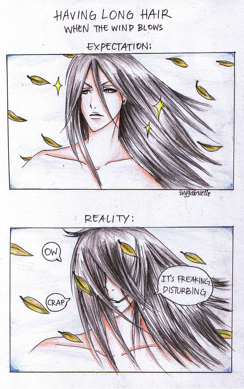 Expectation vs reality - long hair by drakes999 on DeviantArt