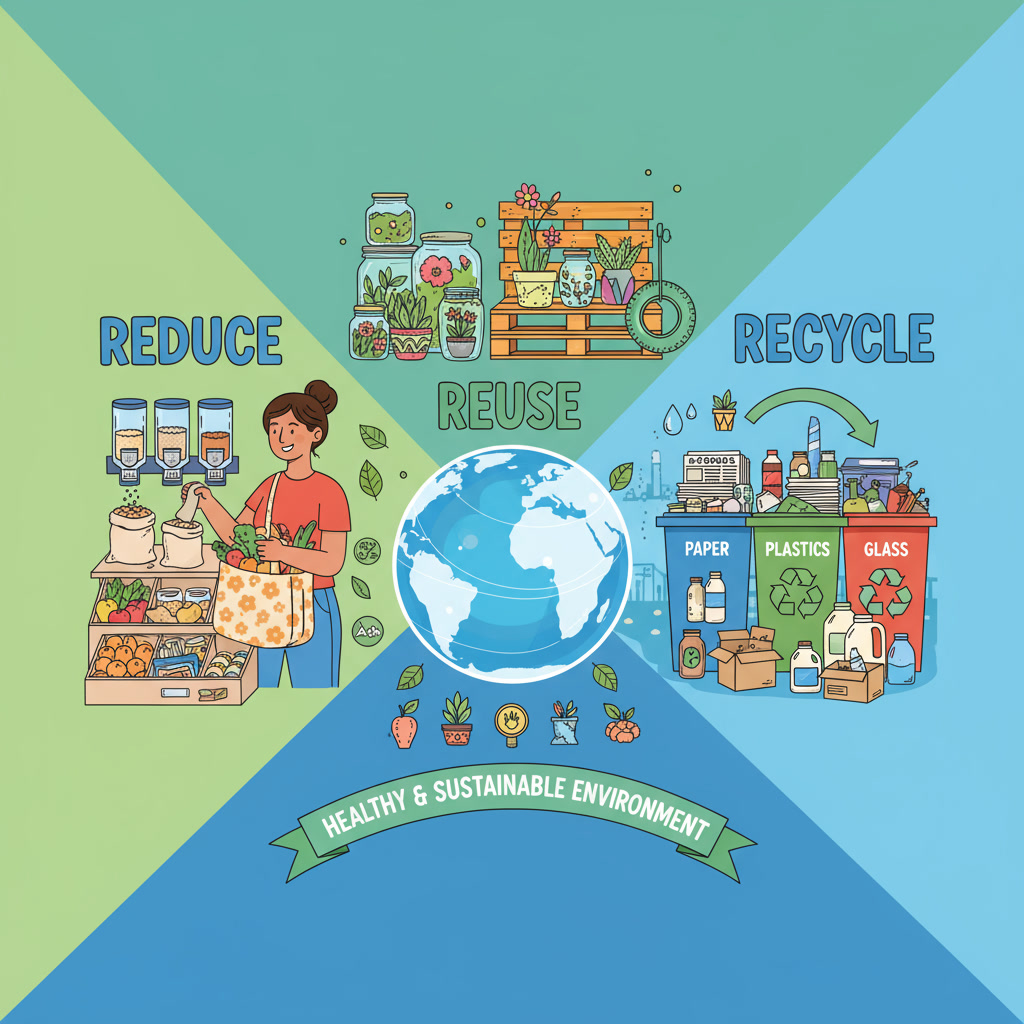 Reduce, Reuse and Recyle.