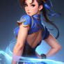 Backshot of Chun Li from Street Fighter