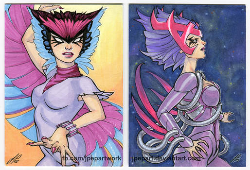 Deathbird Sketch Cards