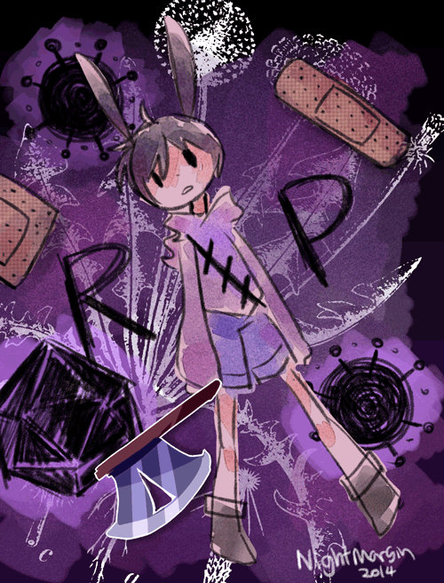 unlucky rabbit by NightMargin on DeviantArt