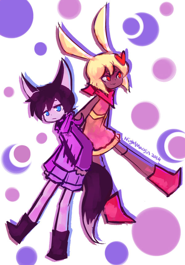 Midnight Fox Rabbit fox rabbit rabbit fox by NightMargin on DeviantArt
