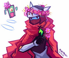 Drifter with flowers