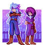 purple emmi and blue vivi