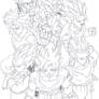 Saiyans Lineart