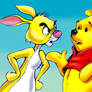 Winnie the Pooh and Rabbit