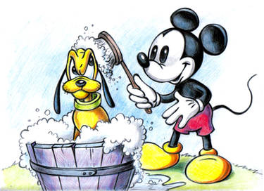 Mickey Mouse and Pluto