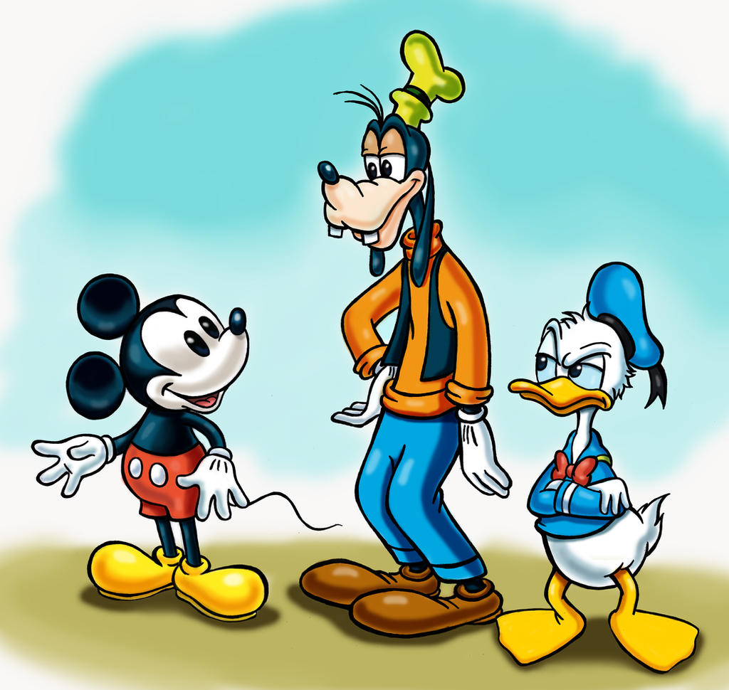 Mickey Mouse Donald Duck And Goofy By Zdrer456 On DeviantArt mickey-mouse-donald-duck-and-goofy-by-zdrer456-on-deviantart