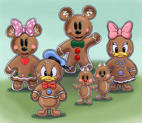 Gingerbread Mickey Mouse and Friends