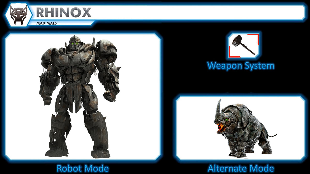 Transformers Rotb Rhinox Transform ROTB Rhinox Character File by Primusthecreator on DeviantArt