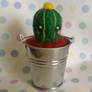 Needle felted cactus