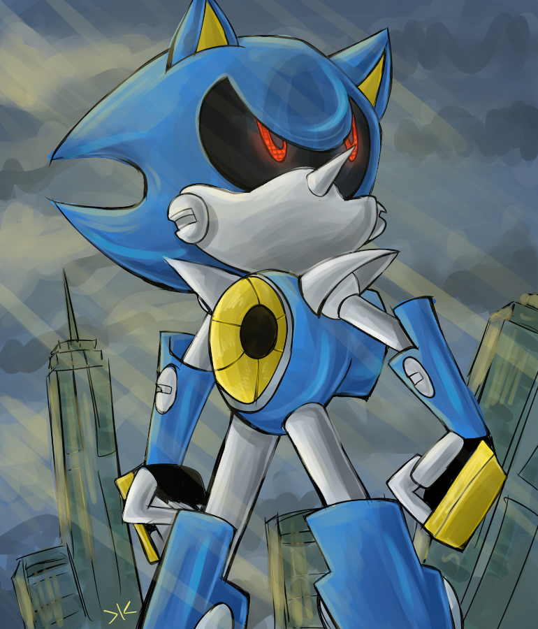 Metal Sonic - Sonic - Fanart by SecondaryColorentimy on DeviantArt